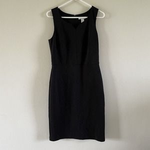 White House Black Market Sleeveless Sheath Dress‎ Size 8 Little Black Dress